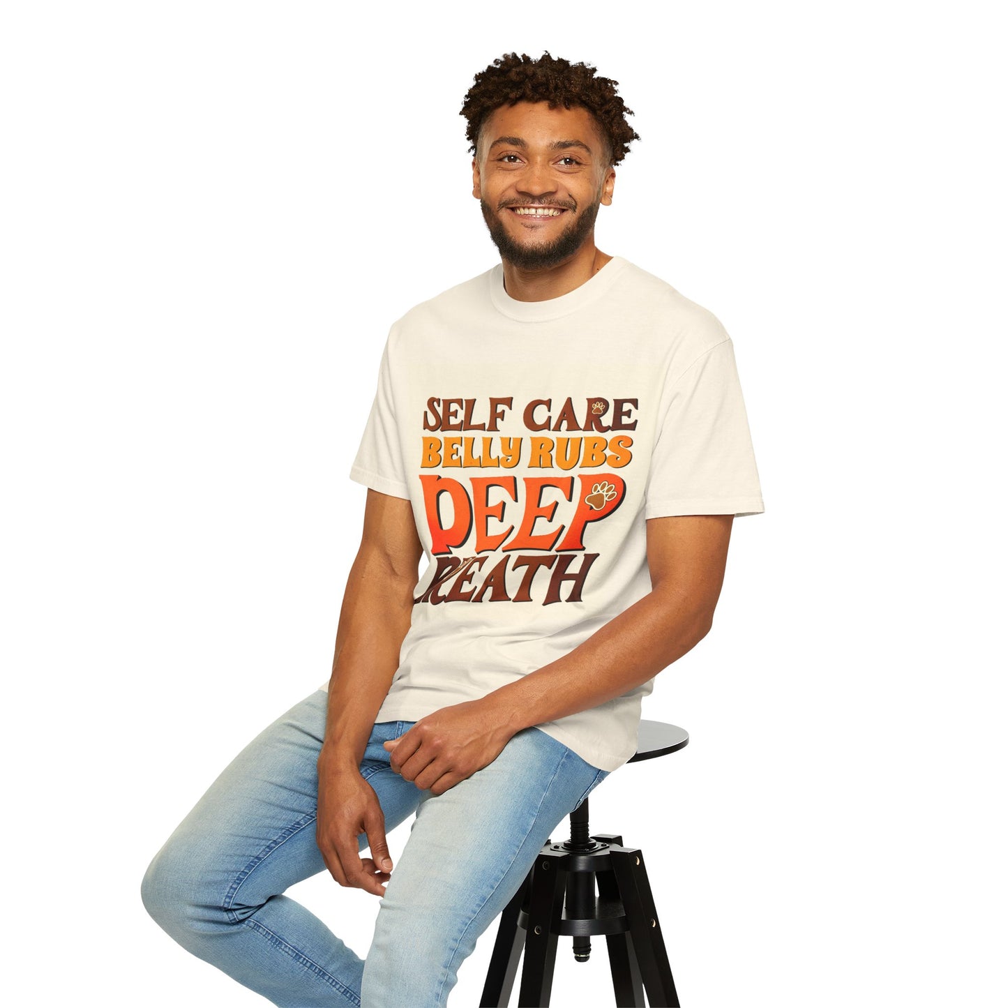 Self Care Belly Rubs Unisex Garment-Dyed T-Shirt