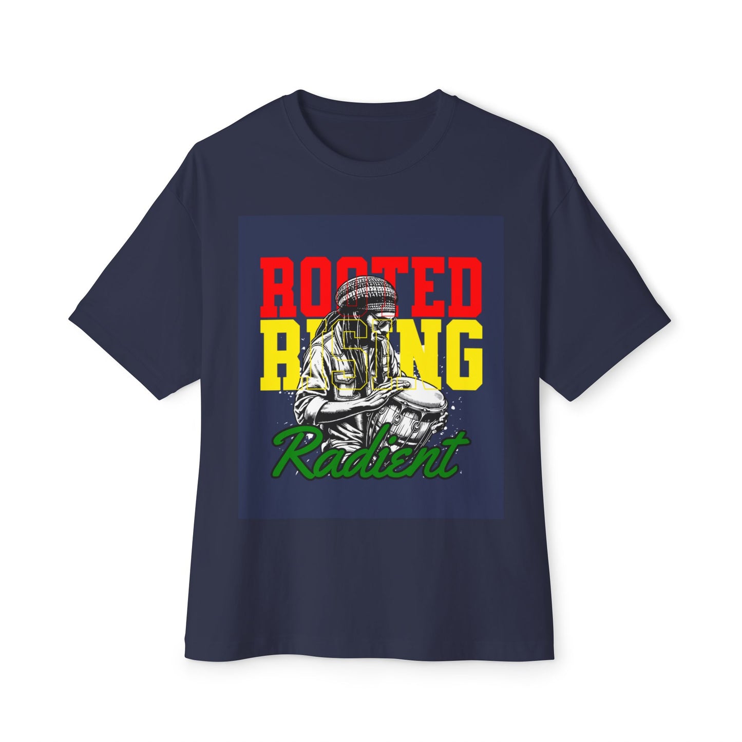 Oversized Tee - Rooted Rising Radient Design
