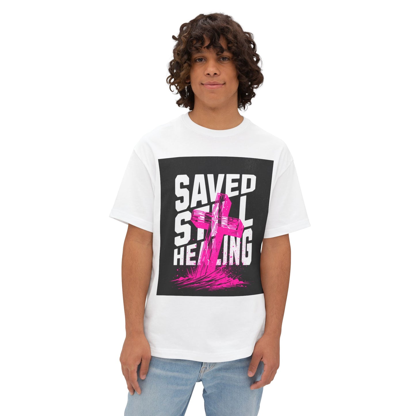 Saved, Still Healing – Christian Healing T-Shirt for Women | Faith & Self-Growth Apparel