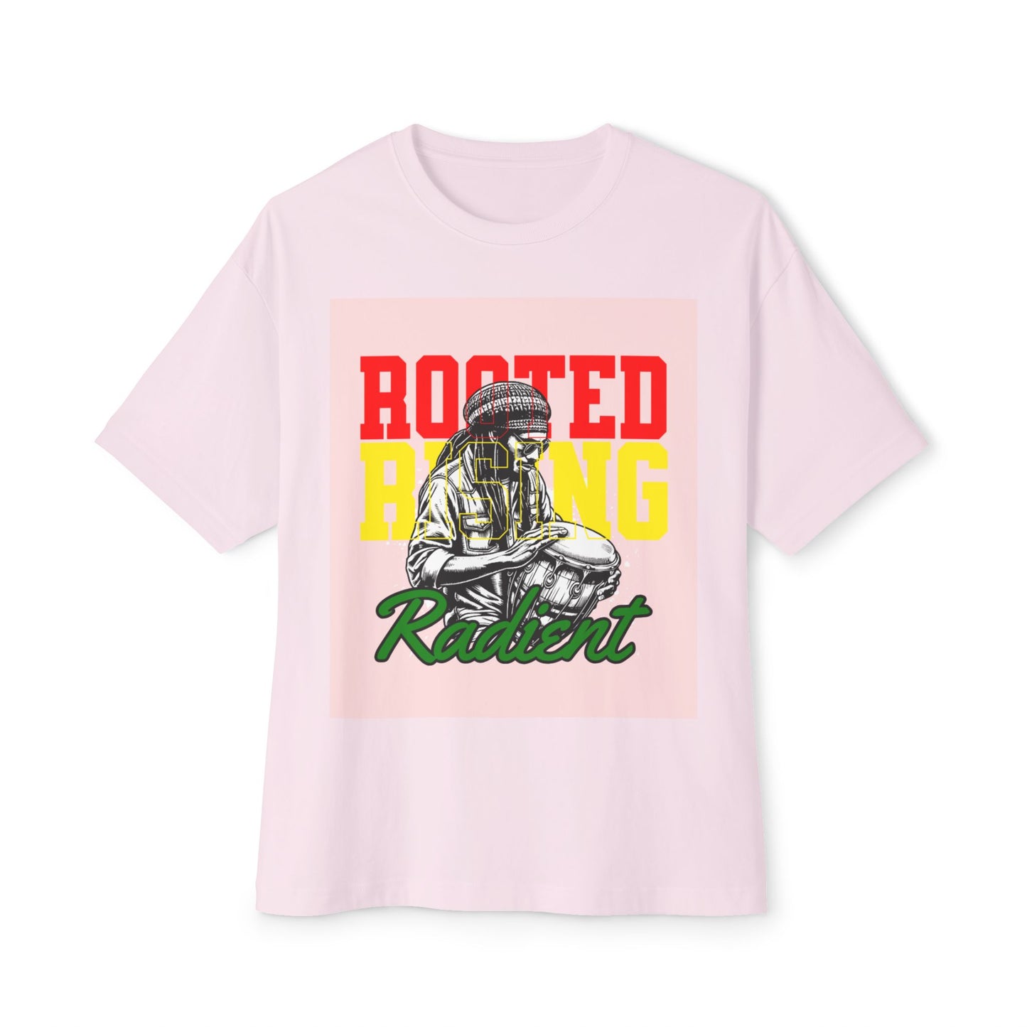 Oversized Tee - Rooted Rising Radient Design