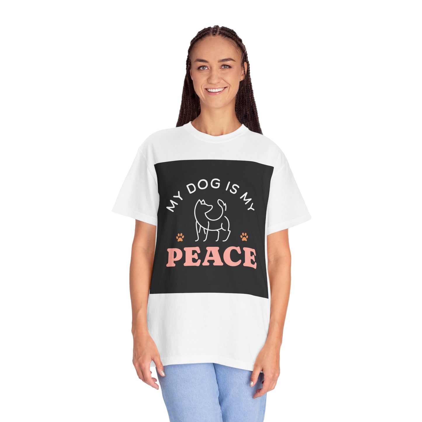 Unisex Dog Lover T-Shirt - "My Dog is My Peace"