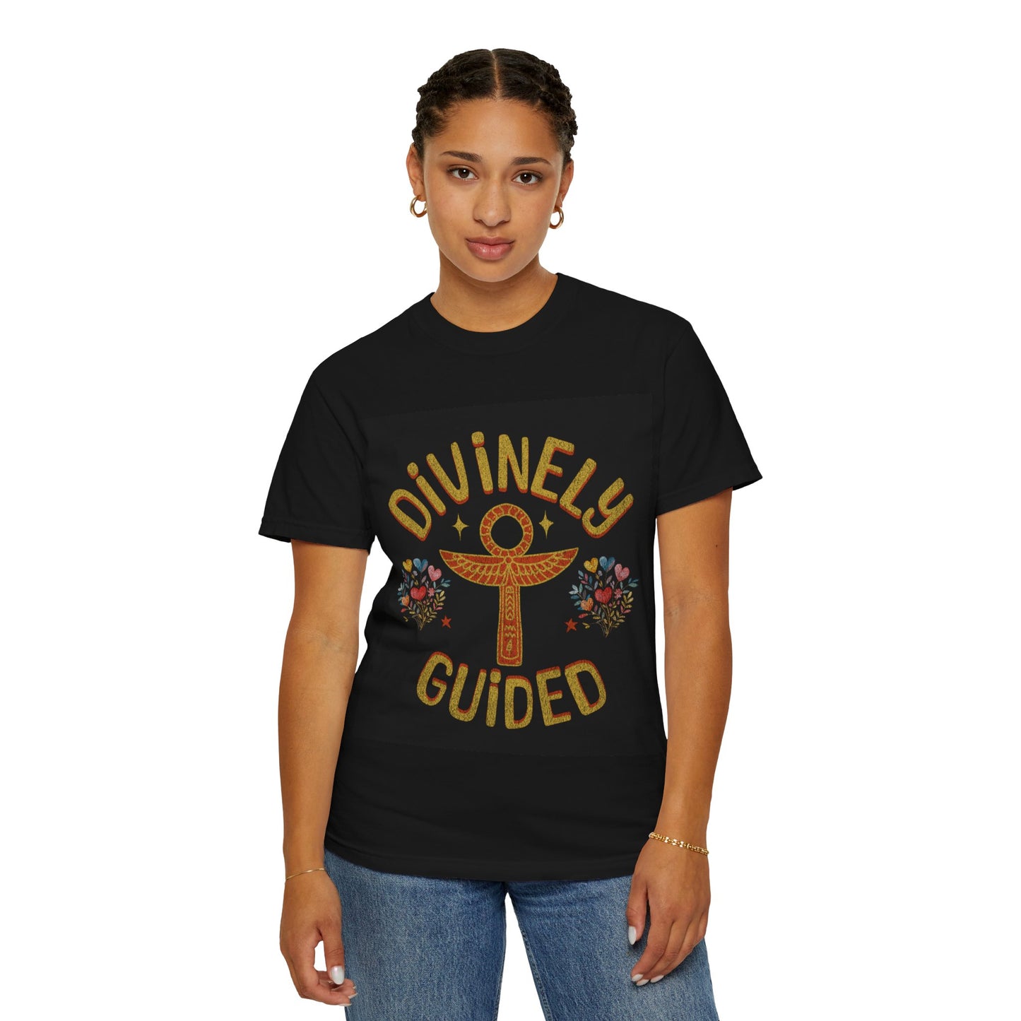 Divinely Guided Unisex Garment-Dyed T-Shirt - Spiritual & Inspirational Apparel