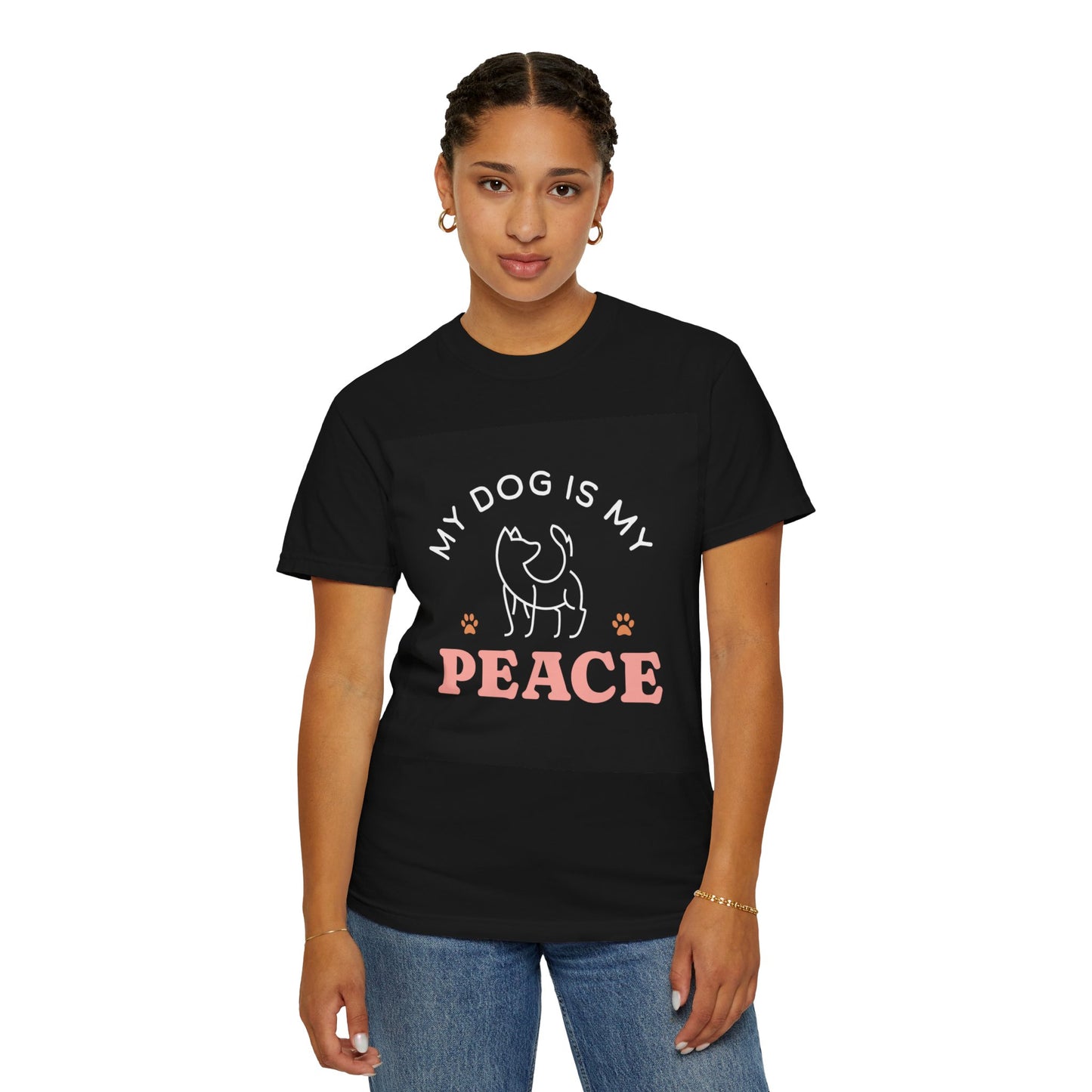 Unisex Dog Lover T-Shirt - "My Dog is My Peace"