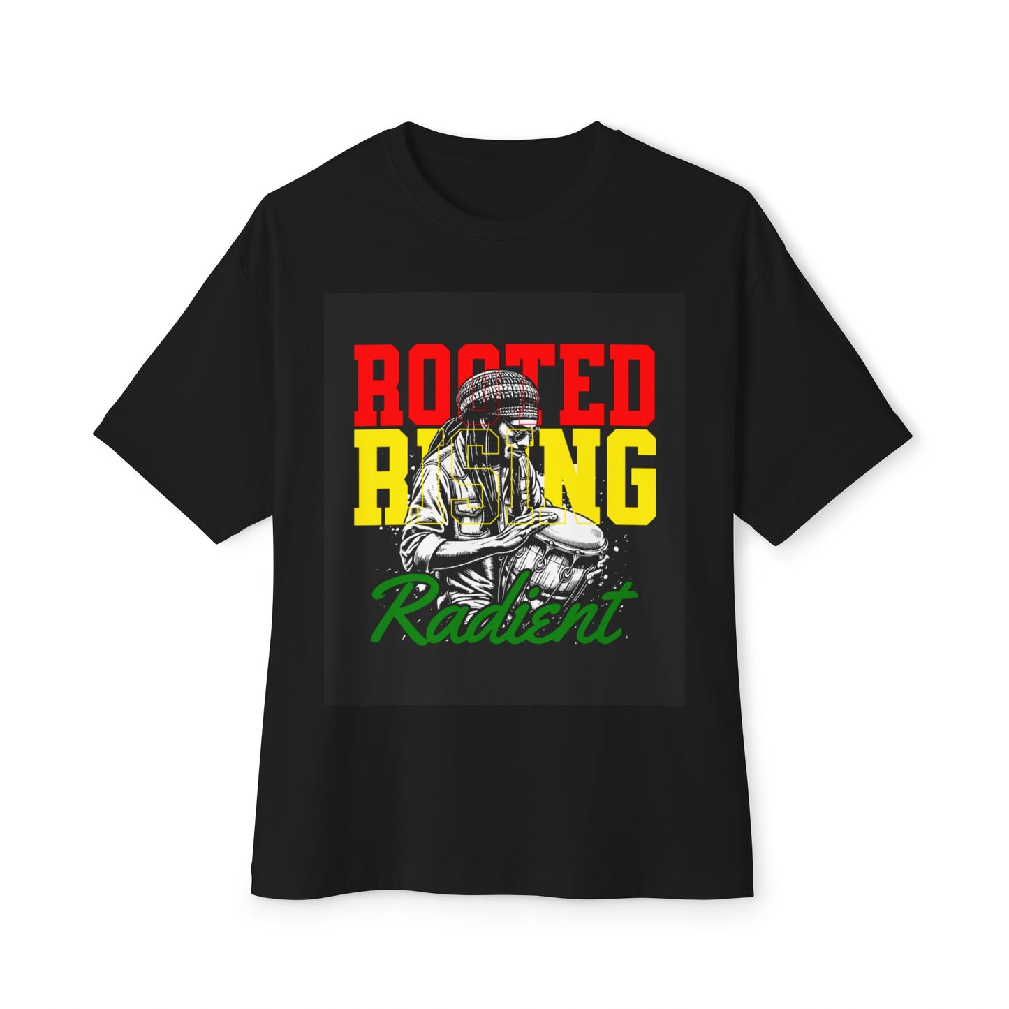 Oversized Tee - Rooted Rising Radient Design