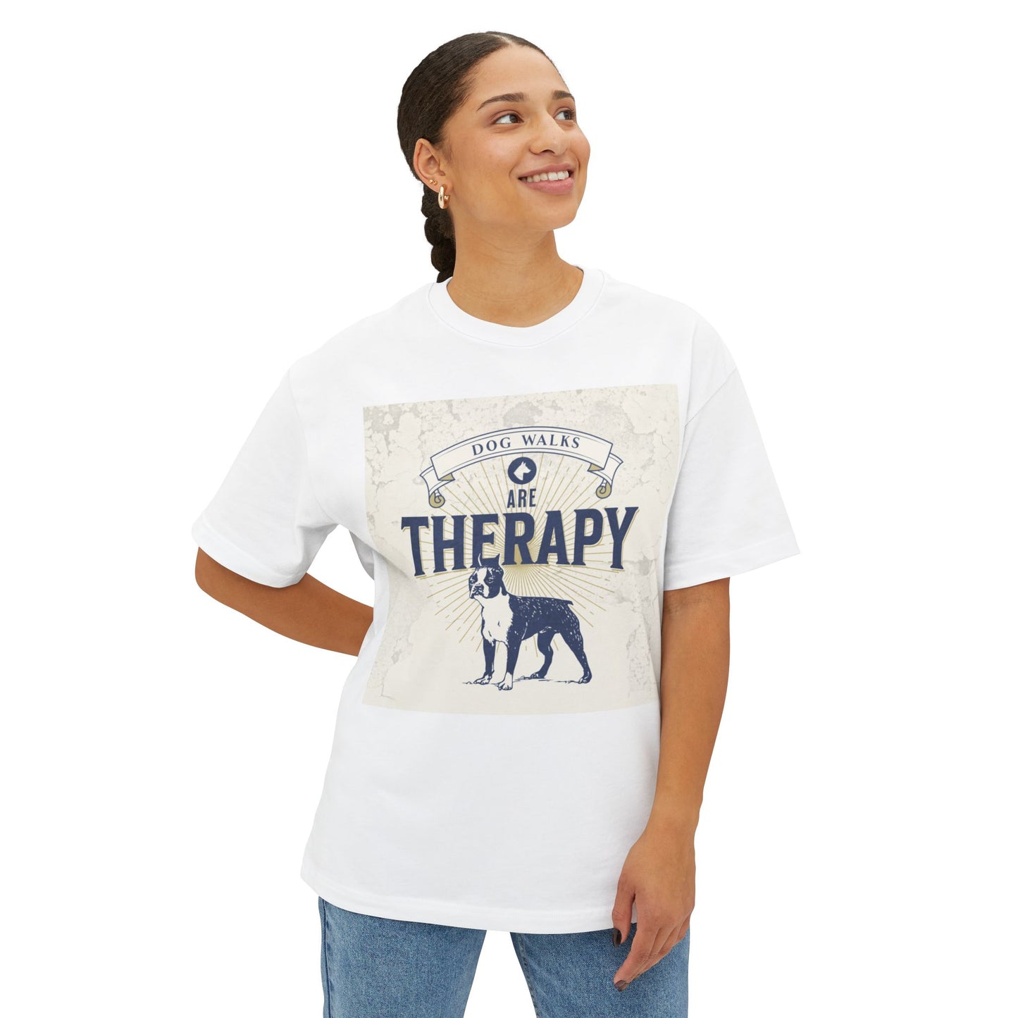Oversized Tee - Dog Walk Therapy Design