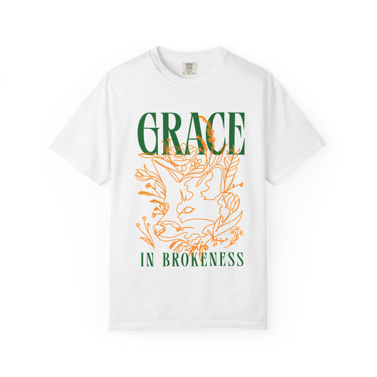 Grace in Brokenness Unisex Garment-Dyed T-Shirt | Inspirational Tee for Everyday Comfort
