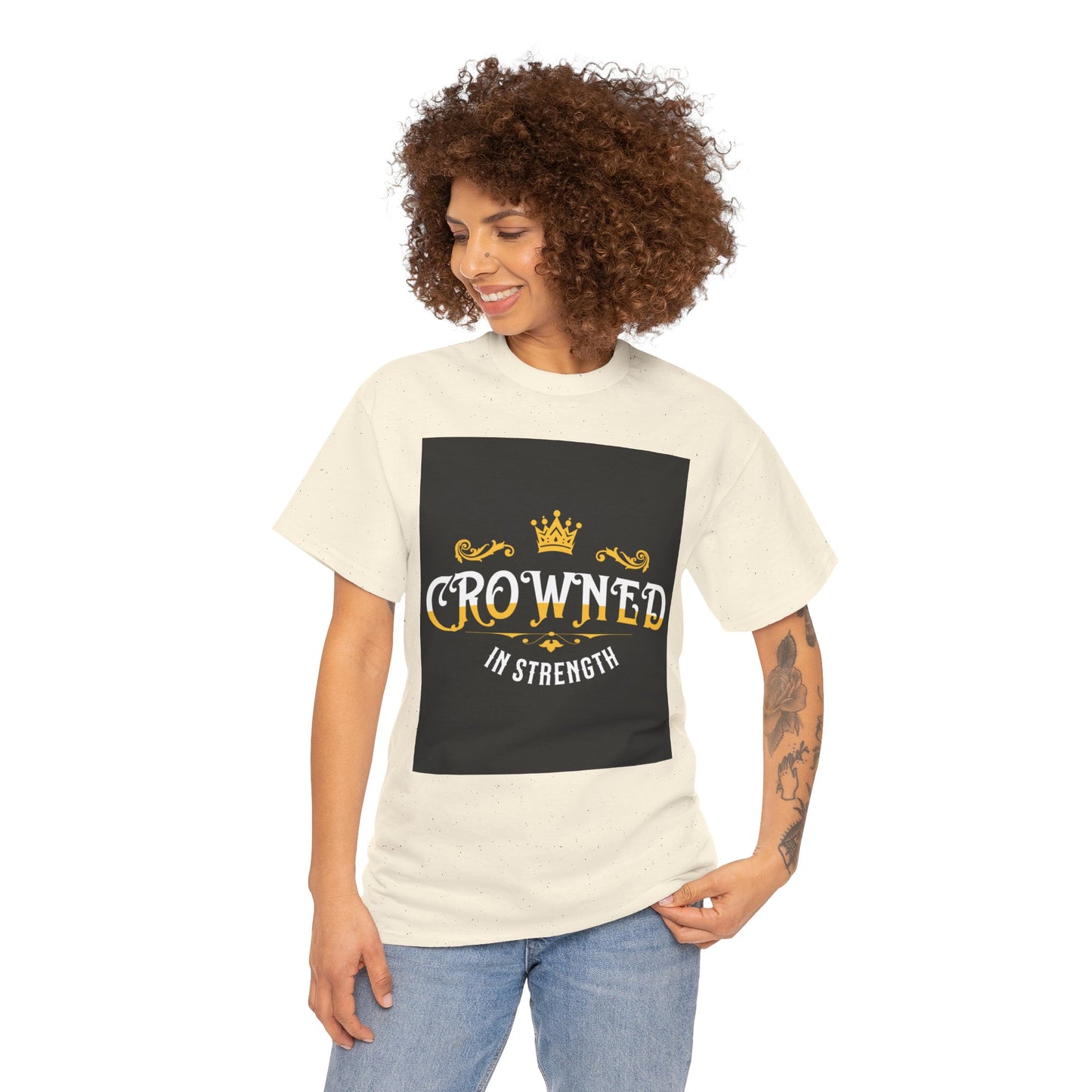 Crowned Strength Tee | Inspirational Cotton T-Shirt, Unisex Casual Wear, Gift for Strength Celebrations, Empowering Quote Tee, [...]