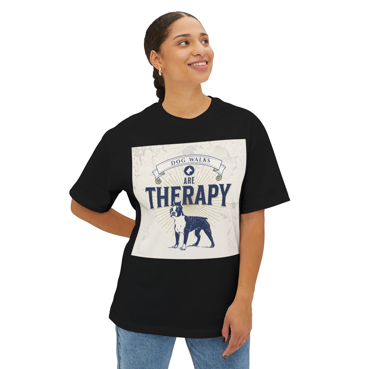 Oversized Tee - Dog Walk Therapy Design