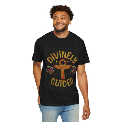 Divinely Guided Unisex Garment-Dyed T-Shirt - Spiritual & Inspirational Apparel