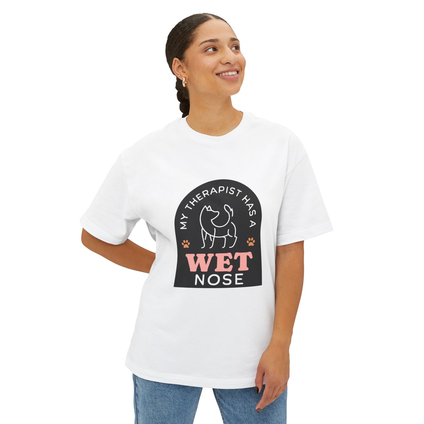 My Therapist Has a Wet Nose T-Shirt – Cute Dog Mom Shirt for Pet Lovers