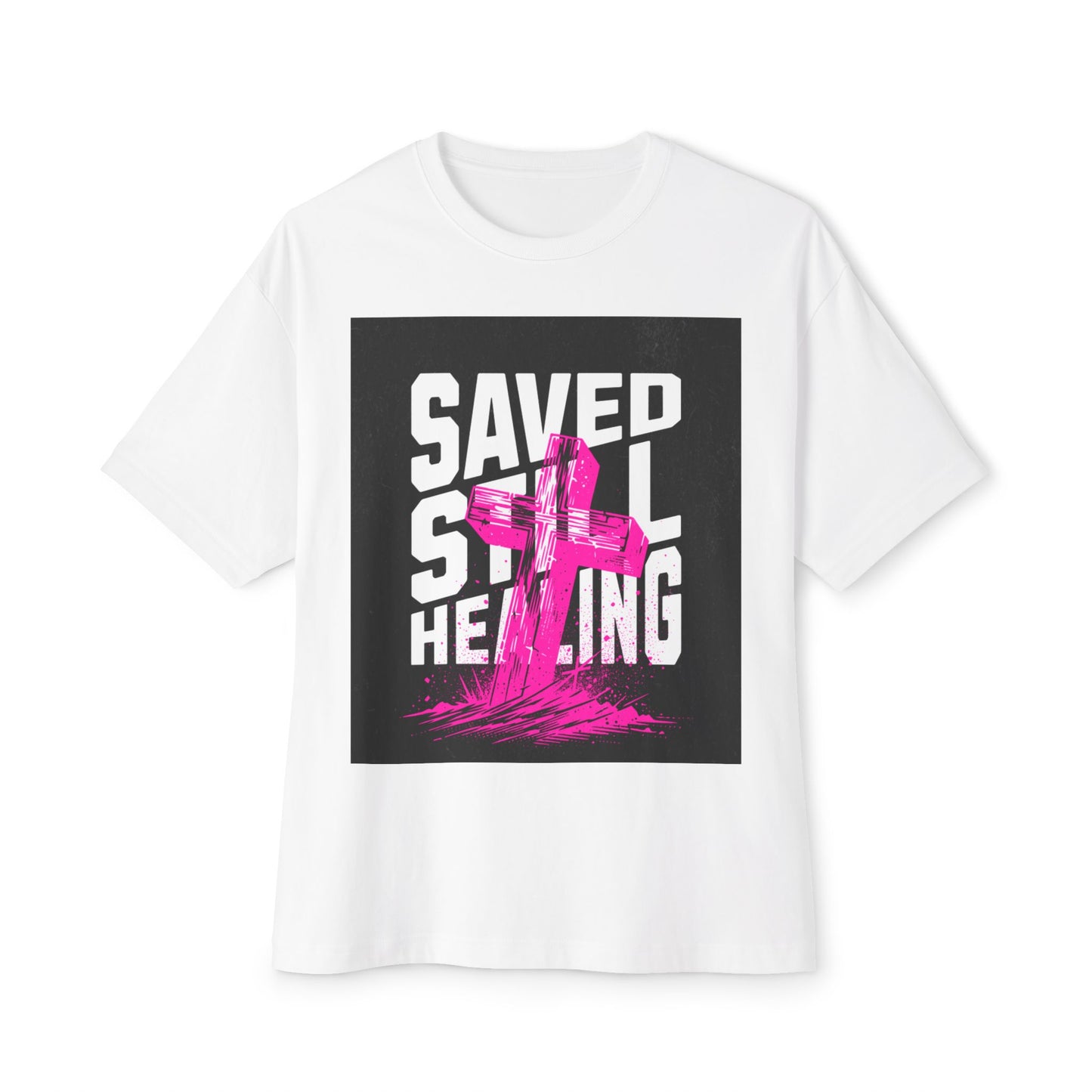 Saved, Still Healing – Christian Healing T-Shirt for Women | Faith & Self-Growth Apparel