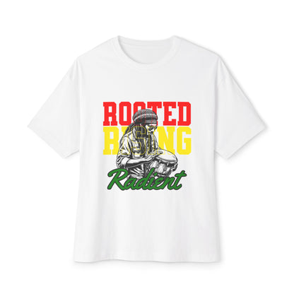 Oversized Tee - Rooted Rising Radient Design