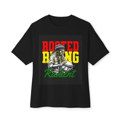 Oversized Tee - Rooted Rising Radient Design