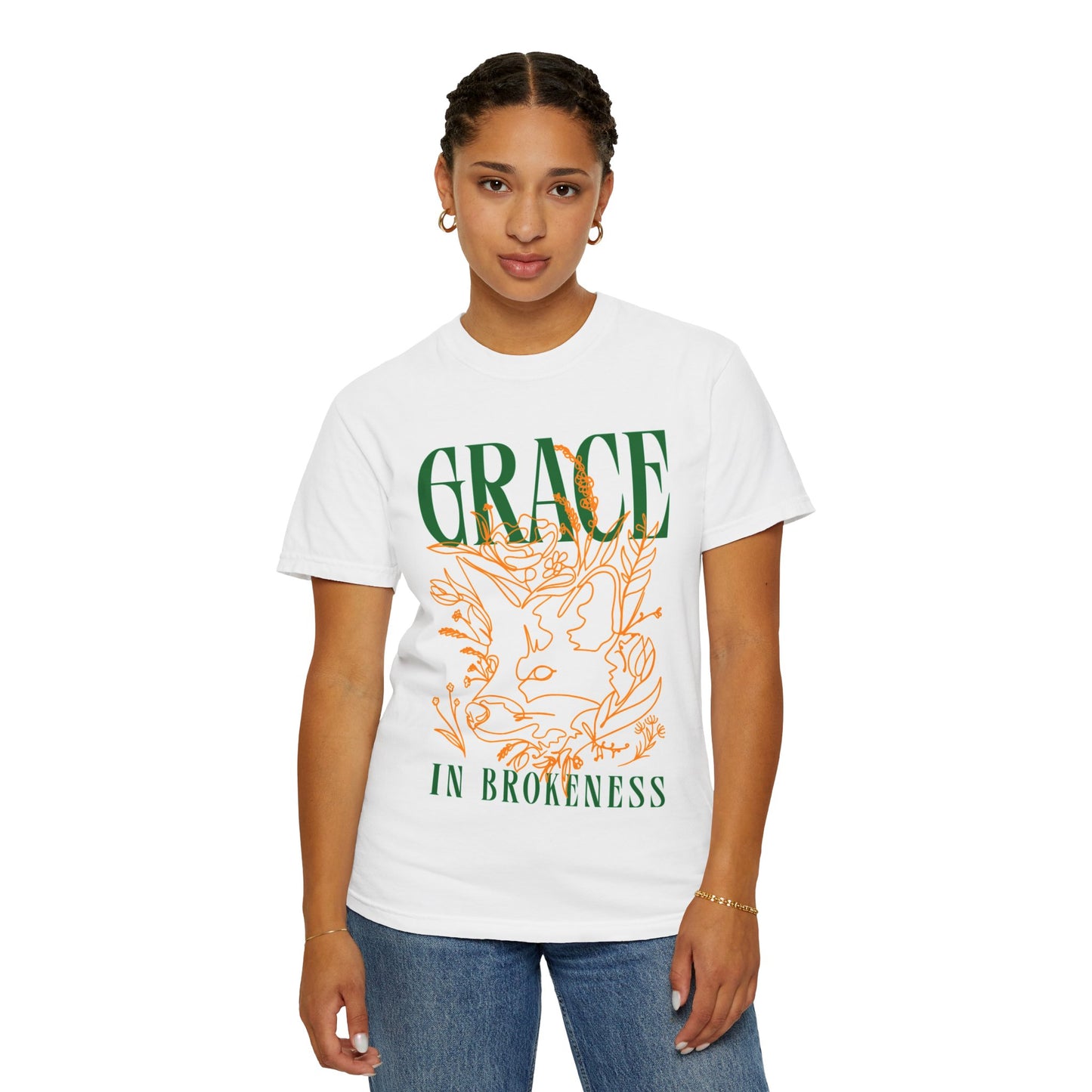 Grace in Brokenness Unisex Garment-Dyed T-Shirt | Inspirational Tee for Everyday Comfort
