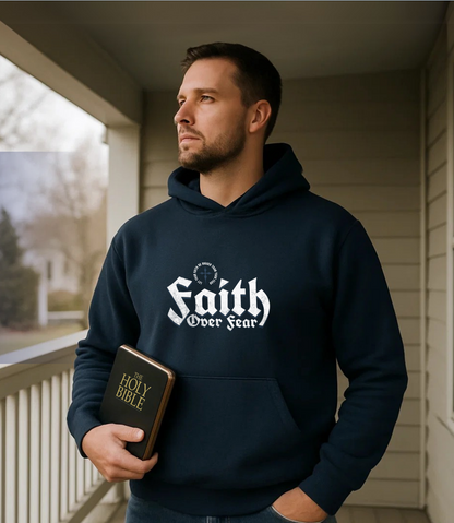 Faith Over Fear Unisex Garment-Dyed T-Shirt - Inspirational Tee for Comfort and Confidence
